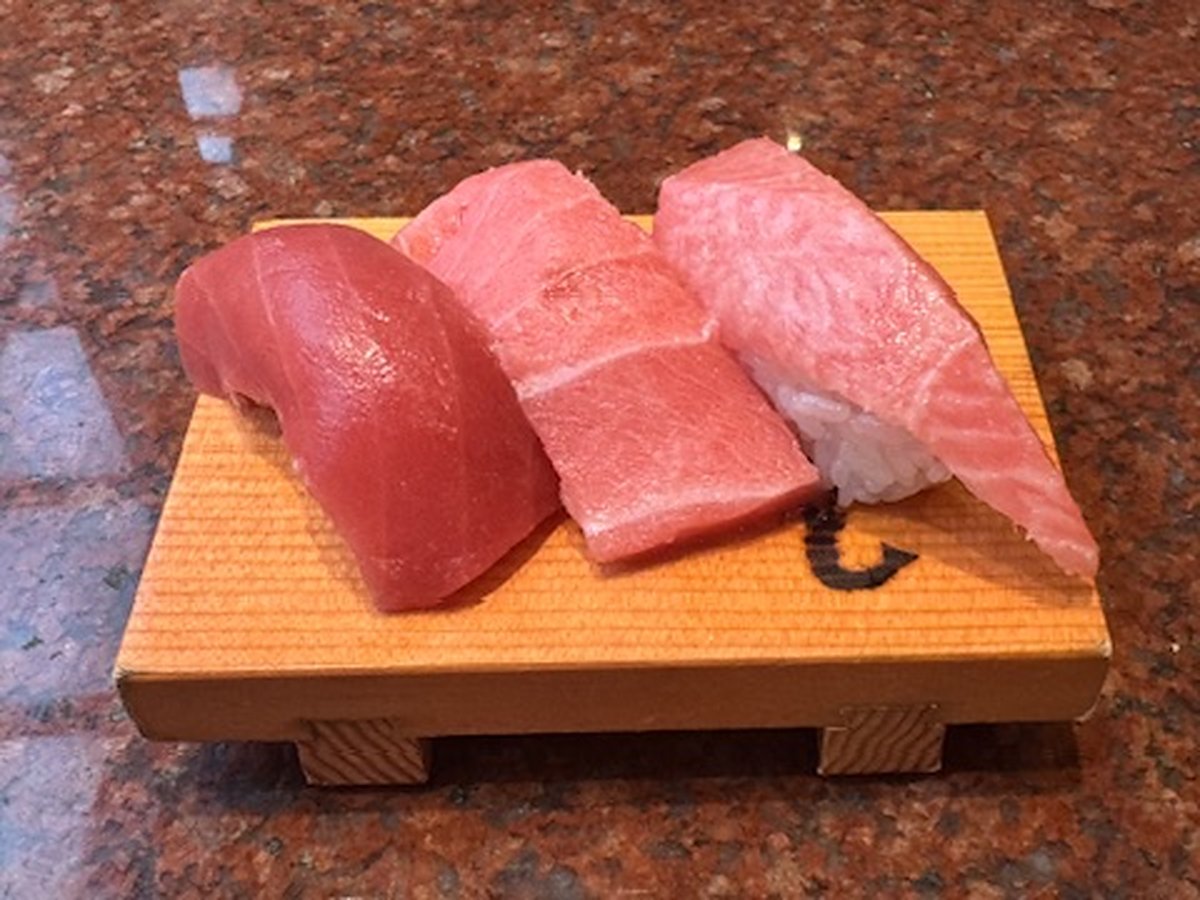 番やのすし 大沢野店 まぐろ3種