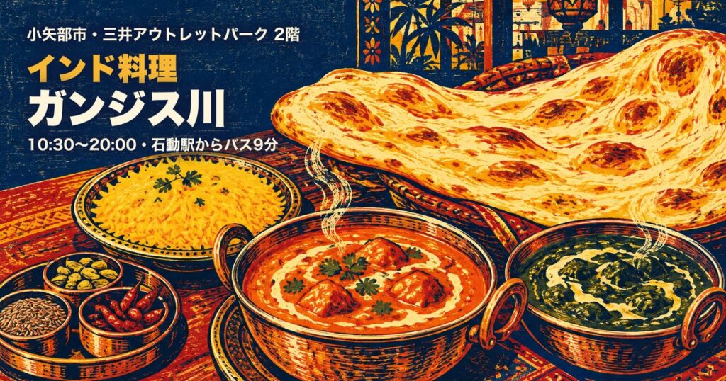 インド料理ガンジス川（三井アウトレットパーク 北陸小矢部） アイキャッチ