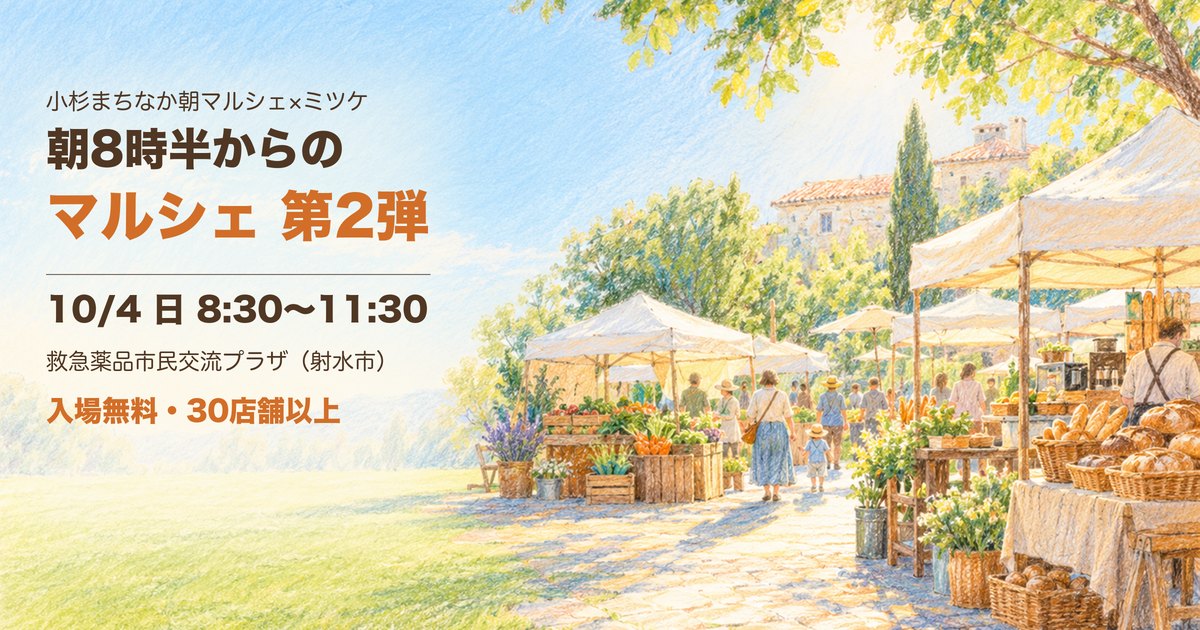 ミツケ×朝マルシェ 第2弾 アイキャッチ