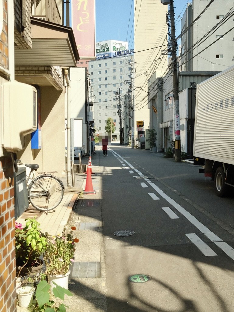 餃子会館 桜町支店 近くの通り