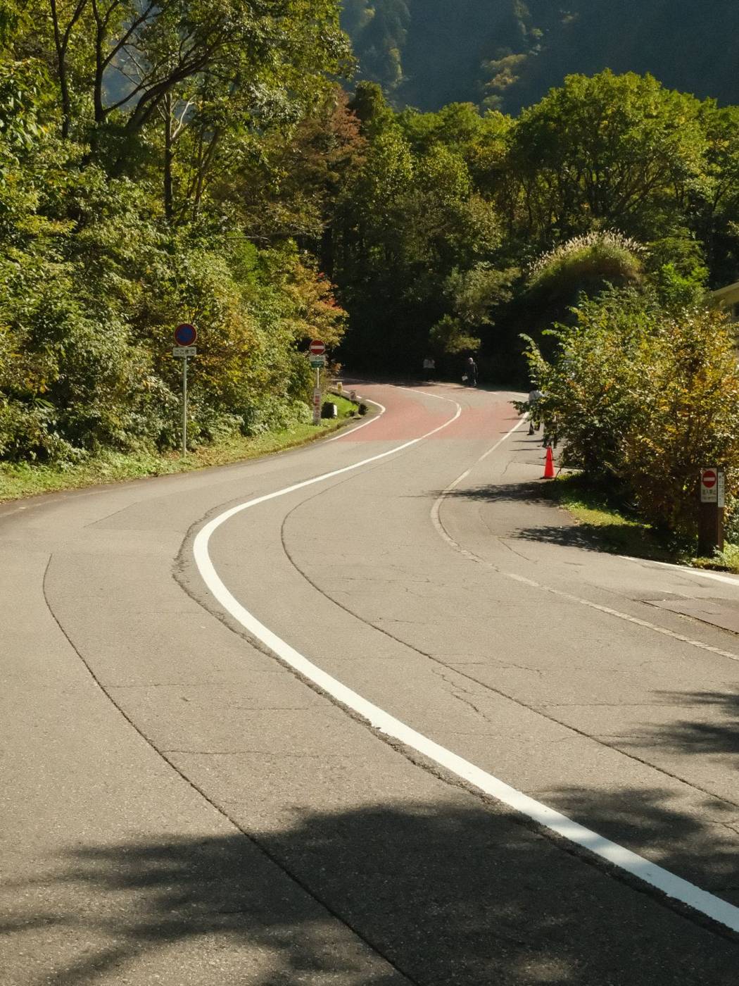 称名滝へ向かう道路