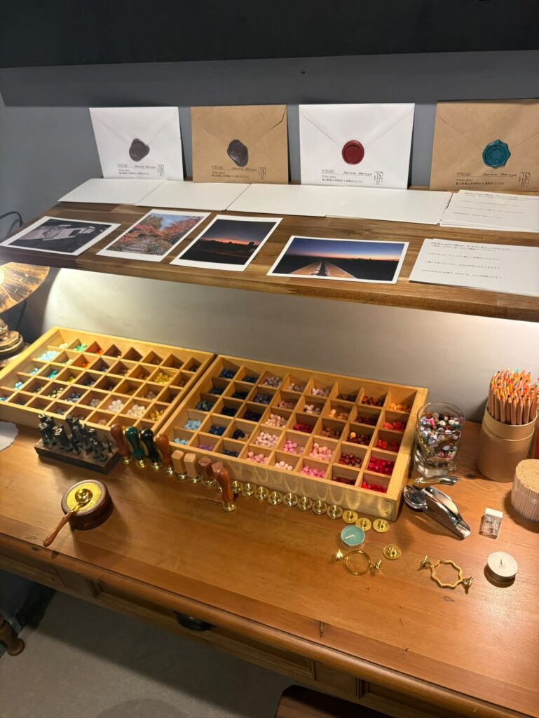 余白_YOHAKU 手紙を書く机（封筒・ポストカード・シーリングワックス）