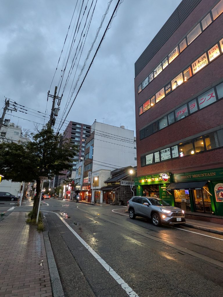 魚蔵 富山駅前店前面道路